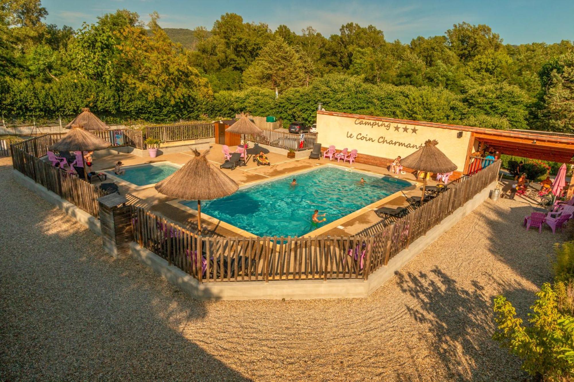 Camping Le Coin Charmant Chauzon Exterior foto